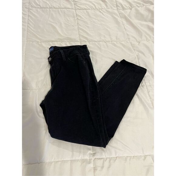 Old Navy Pop Rockstar mid-rise Black Jeans with distressing - Picture 1 of 9